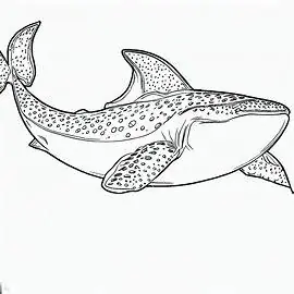 Dibujos de ballenas para imprimir y colorear