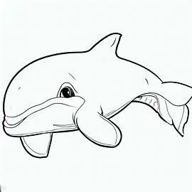 Dibujo ballenas para colorear