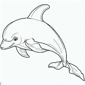 Dibujos de delfín para imprimir y colorear