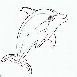 Dibujos de delfines para pintar