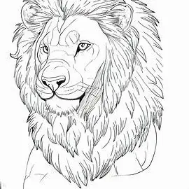 Dibujos de animales de la selva - leones