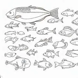 Dibujos de peces para pintar