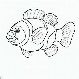 Dibujos de peces para imprimir y colorear