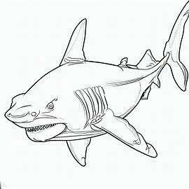Dibujos de tiburones para pintar