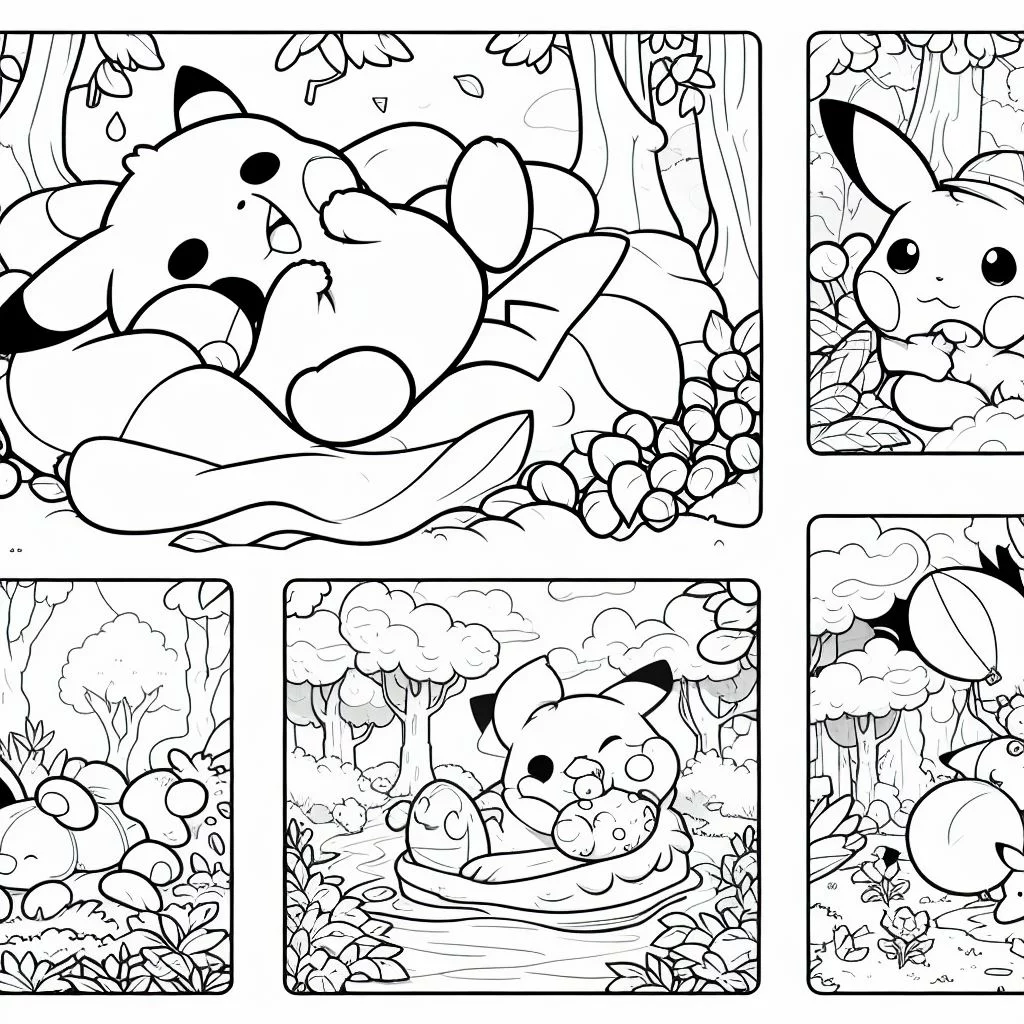 Dibujos de pokémon para imprimir y colorear