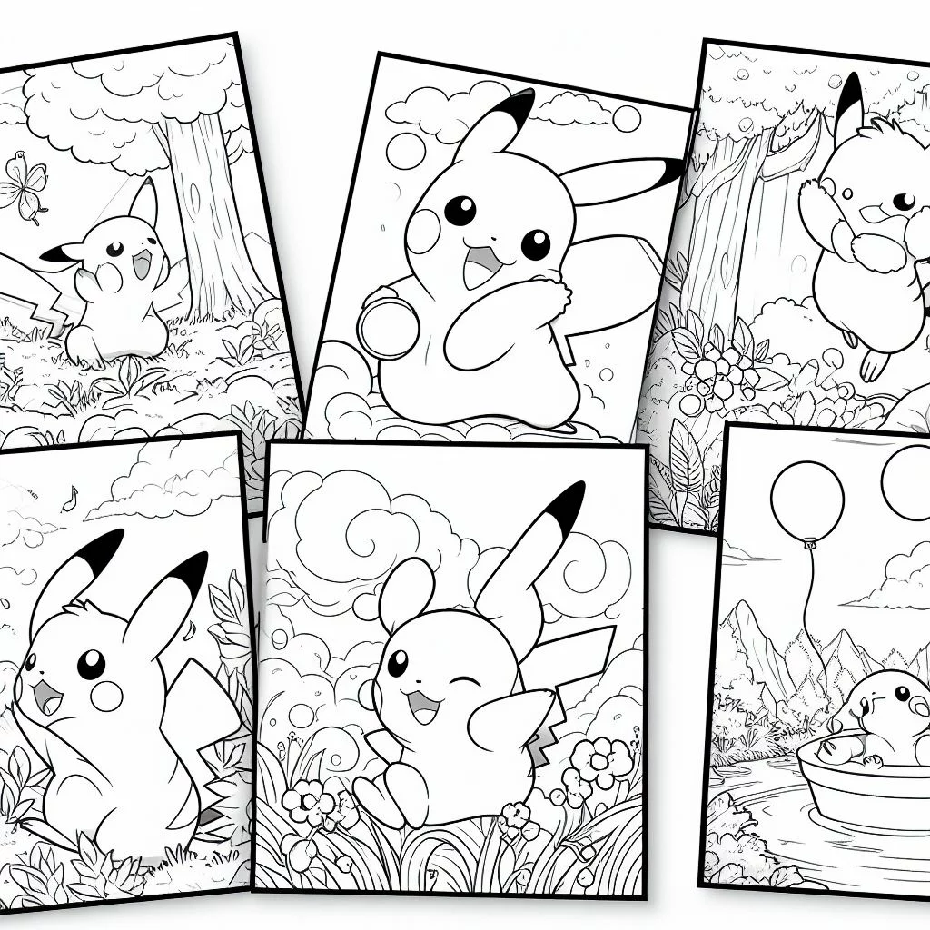 Dibujos de pokémon para imprimir y colorear