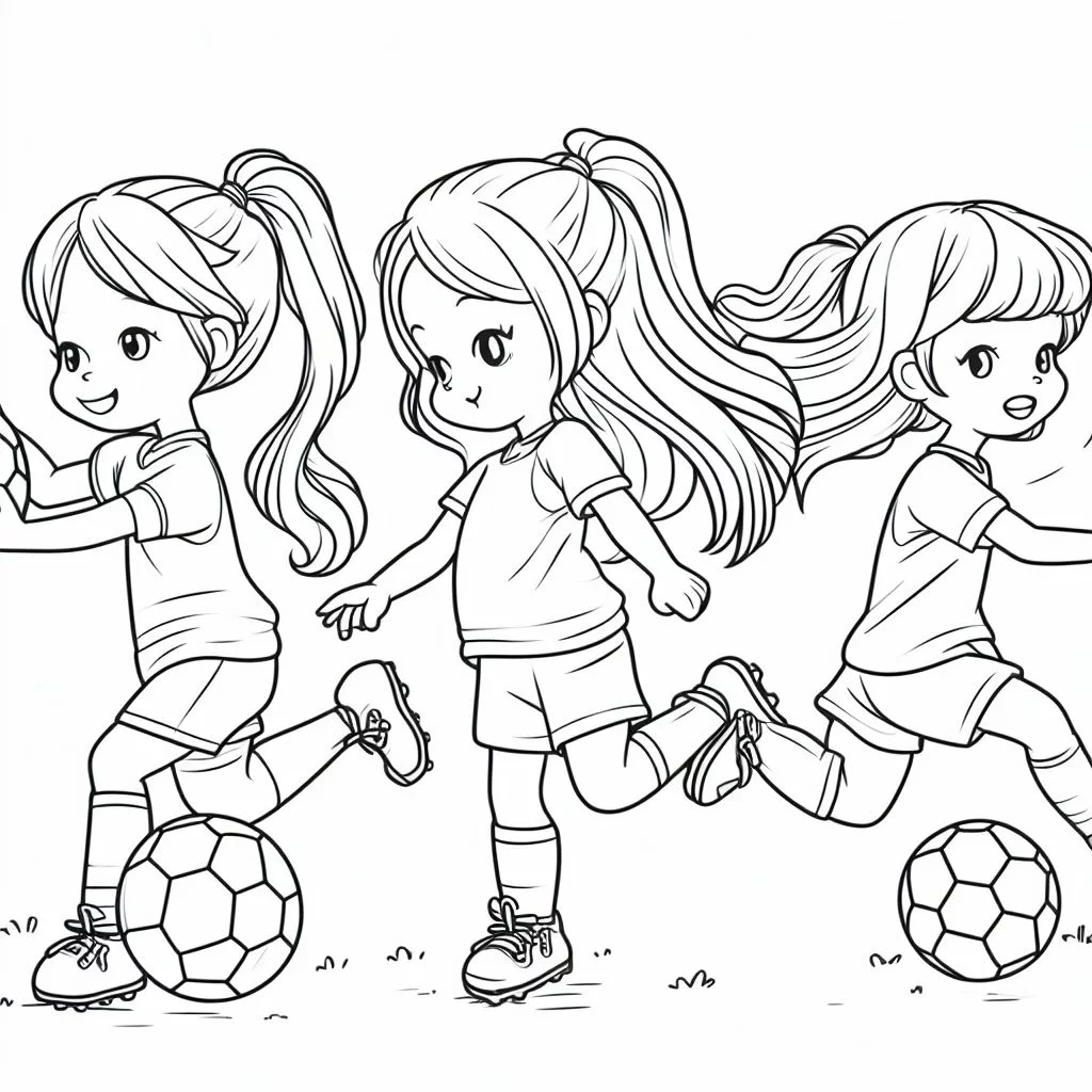 Dibujos de deporte para colorear niños y niñas