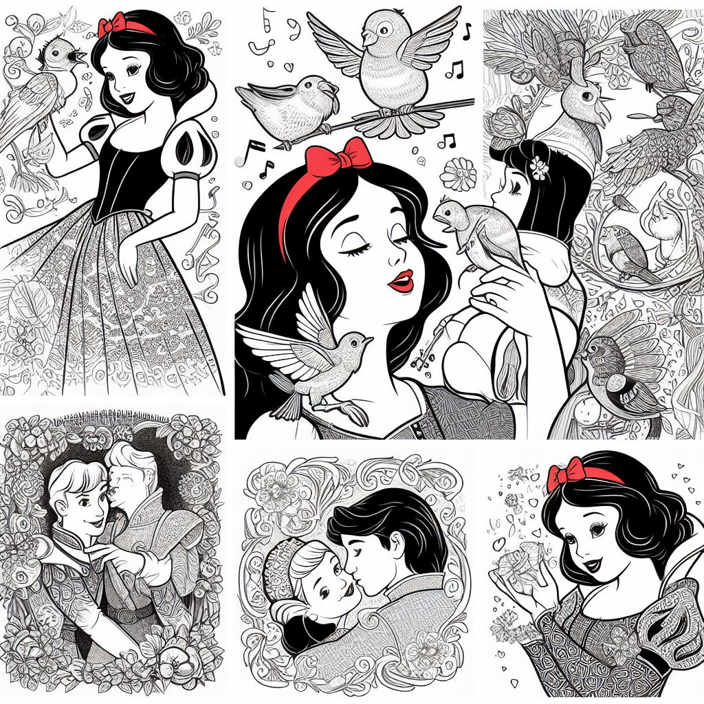 Dibujos de Princesas Disney para pintar