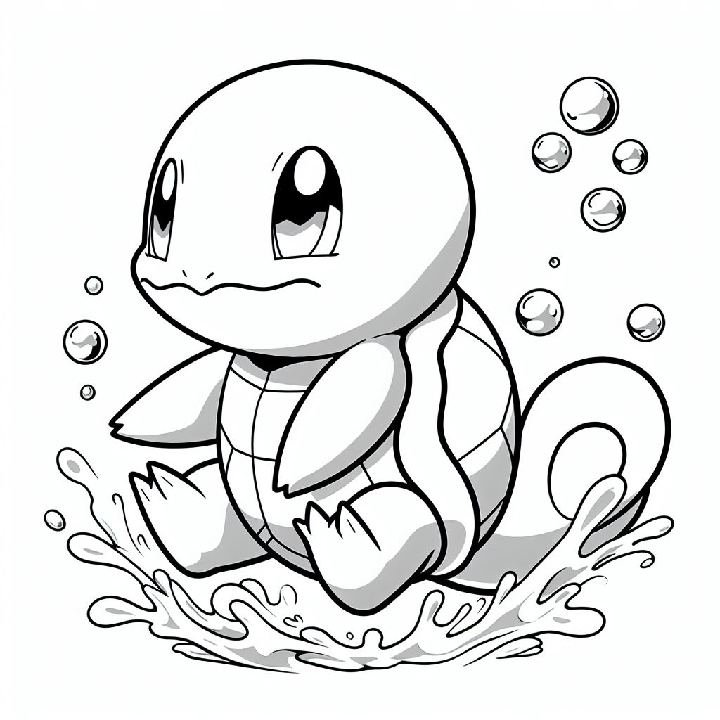 Dibujos de Pokemon Squirtle para pintar 1