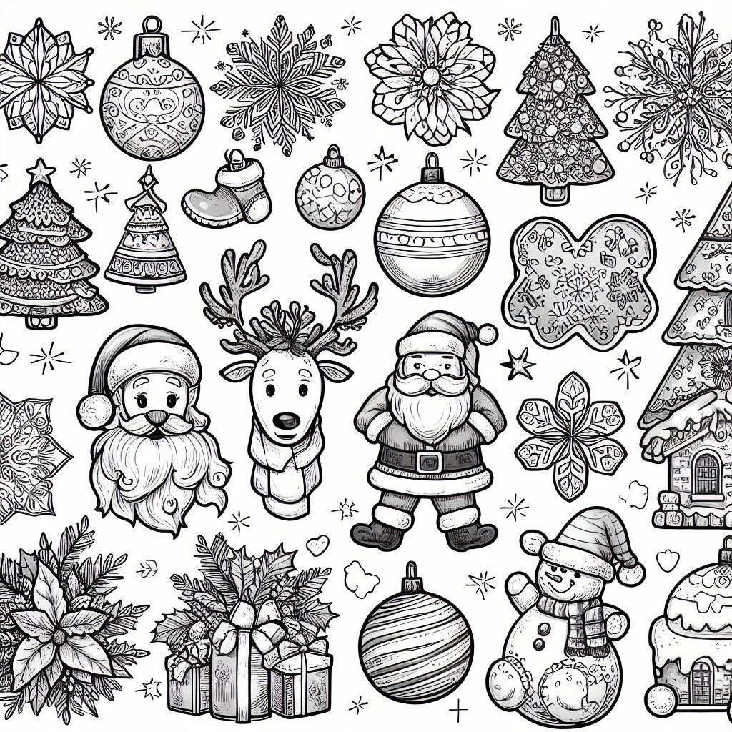 Dibujos de navidad para colorear 2