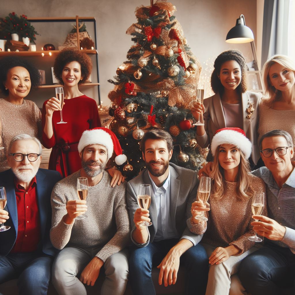 Los 17 mejores cuentos de navidad para niños 2023: Familia celebrando la navidad