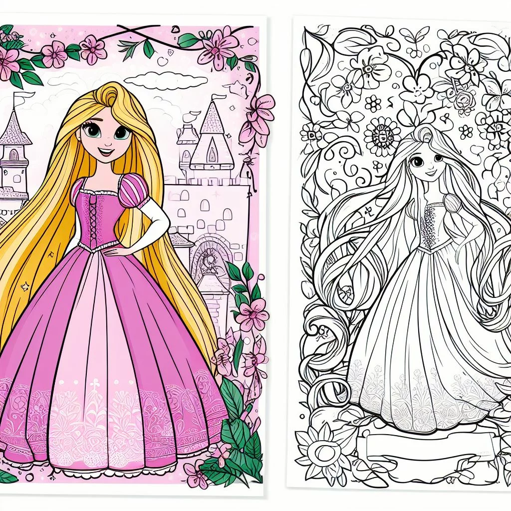 Dibujos de princesas para colorear
