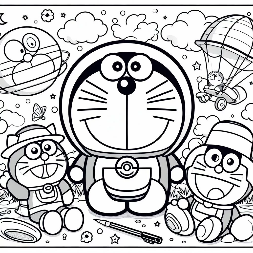 Dibujos de Doraemon para Colorear 5