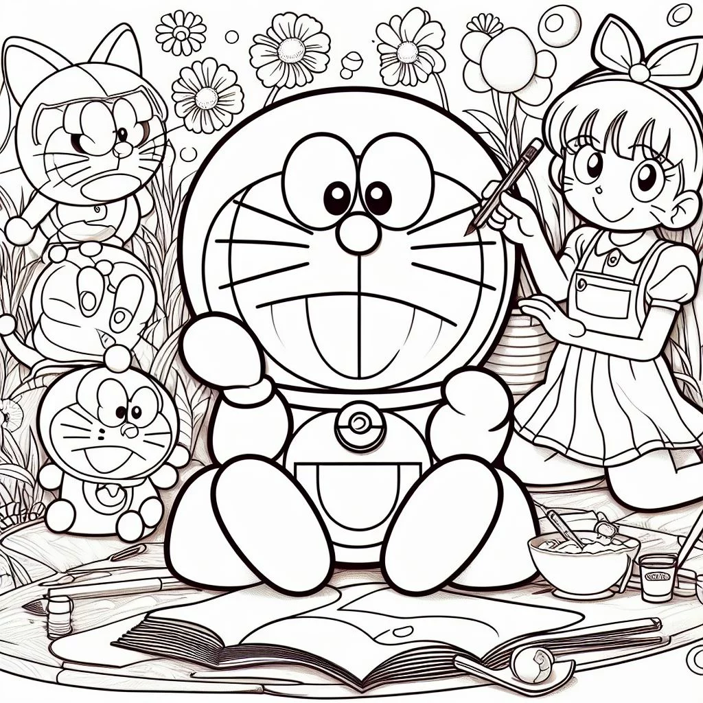 Dibujos de Doraemon para Colorear 4