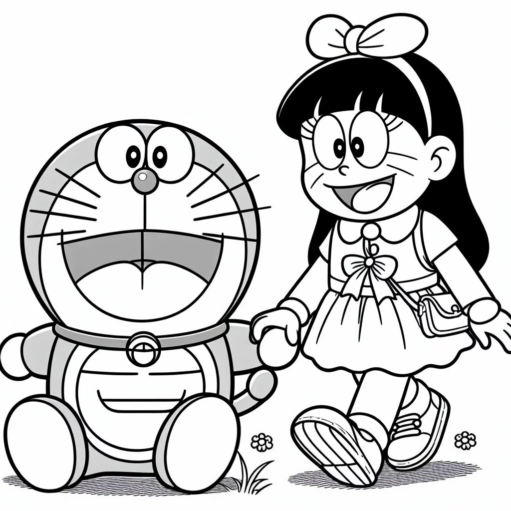 Dibujos de Doraemon bonitos para Colorear