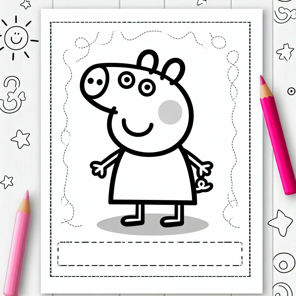 Dibujos de Peppa Pig para colorear 2