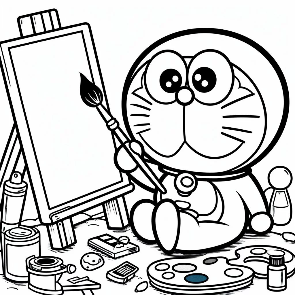 Dibujos de Doraemon para Colorear 1