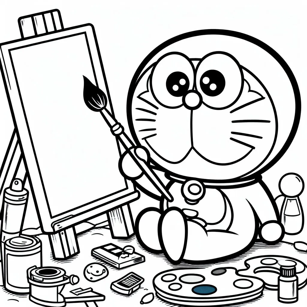 Dibujos de Doraemon para Colorear 1