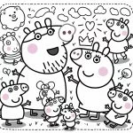 Dibujos de Peppa Pig para colorear con su familia: Portada