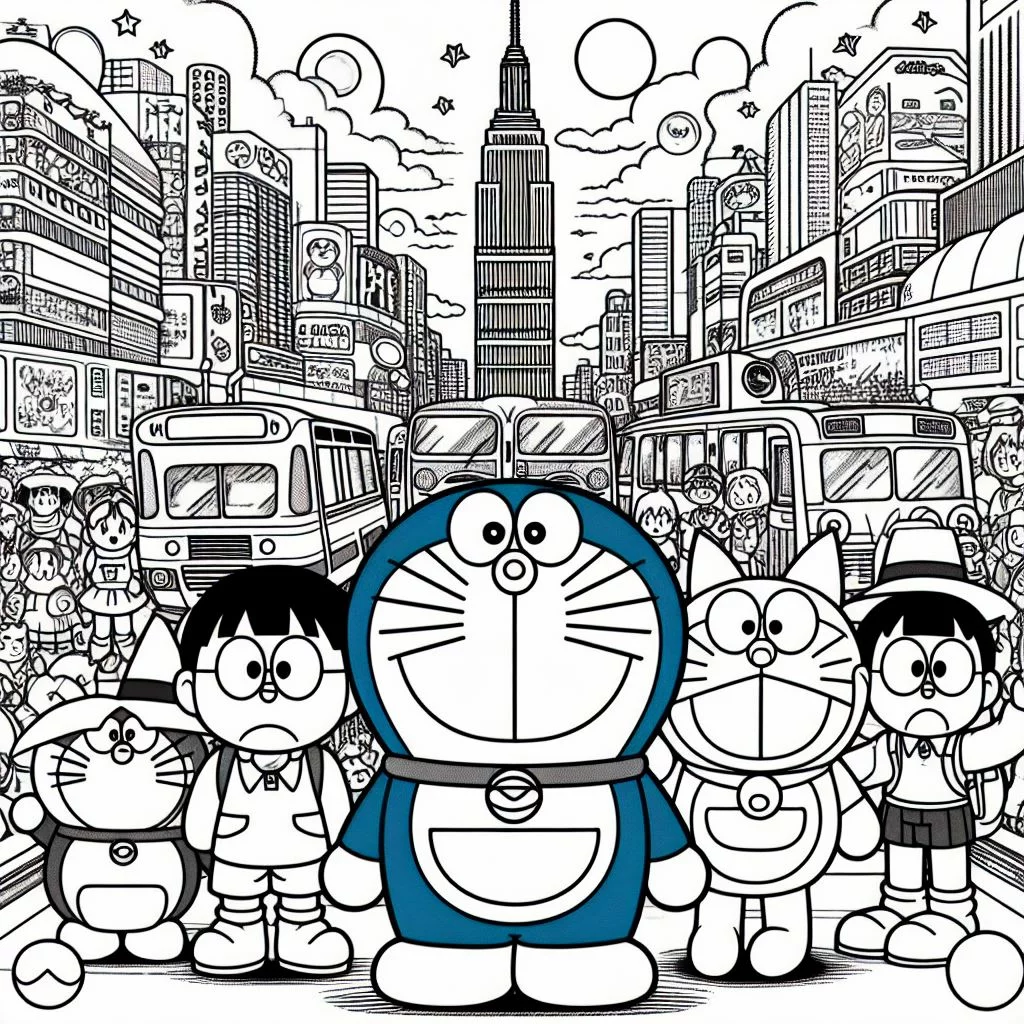 Dibujos de Doraemon para Colorear 14