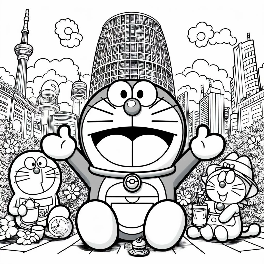 Dibujos de Doraemon para Colorear 12