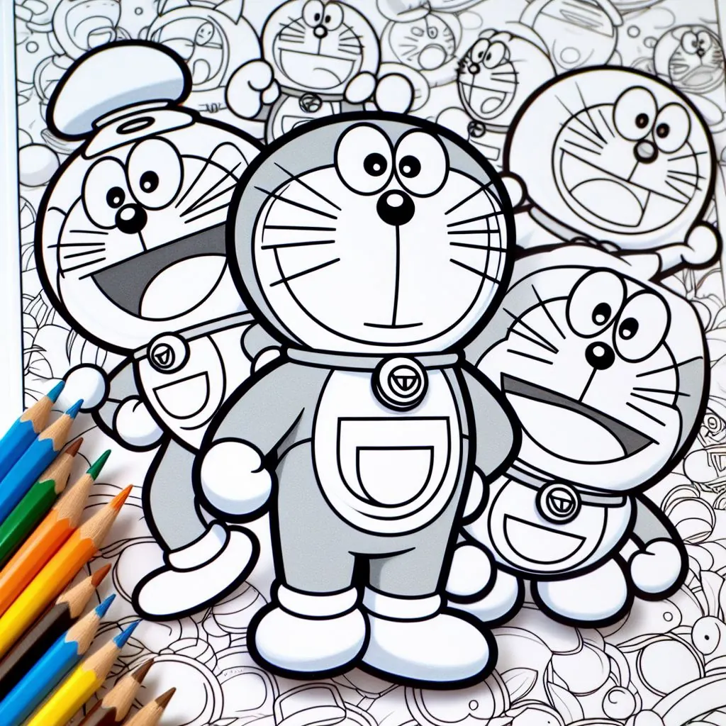 Dibujos de Doraemon para Colorear 3