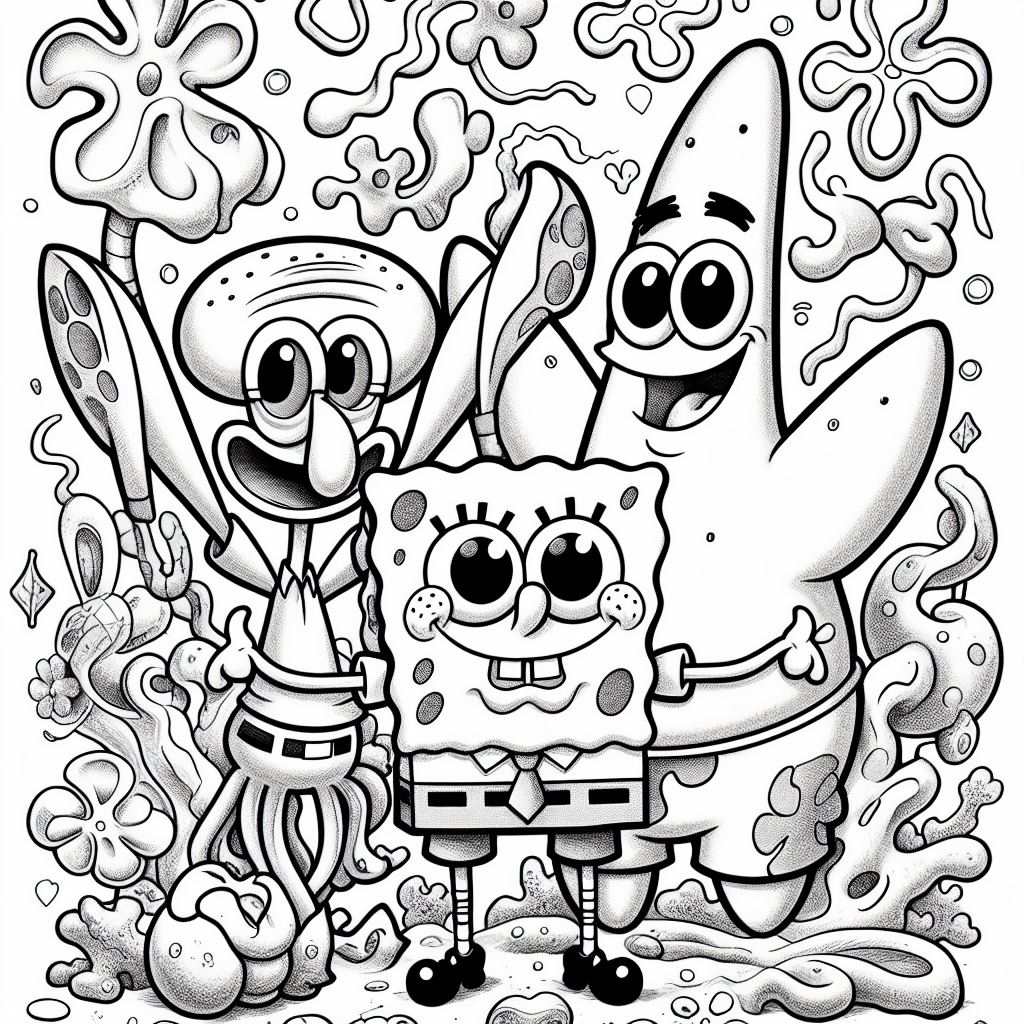 Dibujos Para Colorear De Bob Esponja ¡diviértete Con Tus Personajes Favoritos Cuentos Y Mitología