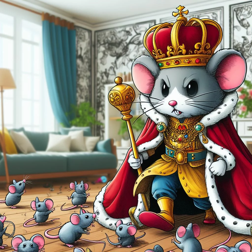 Cuento Navideño El Cascanueces: El rey Ratón, con su ejército de ratones, había invadido el lugar