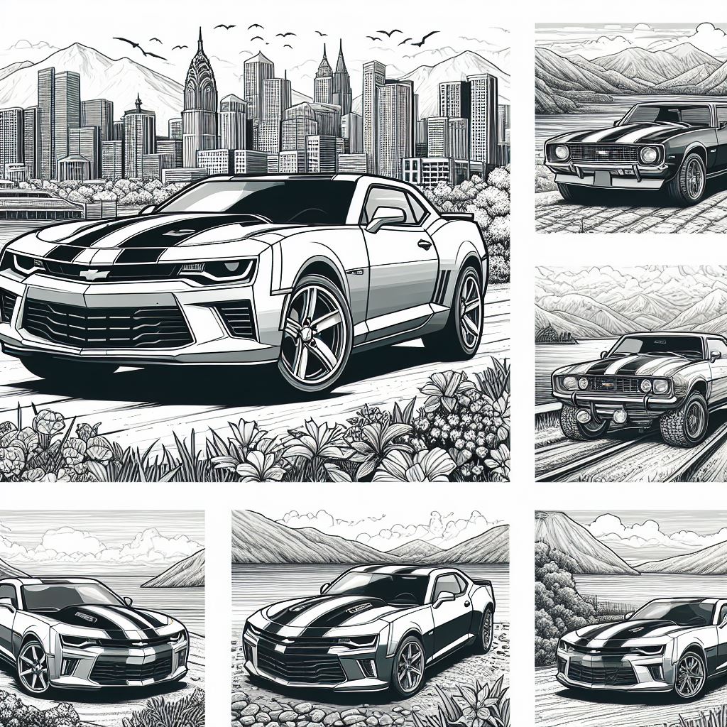 Dibujos de Chevrolet Camaro para colorear