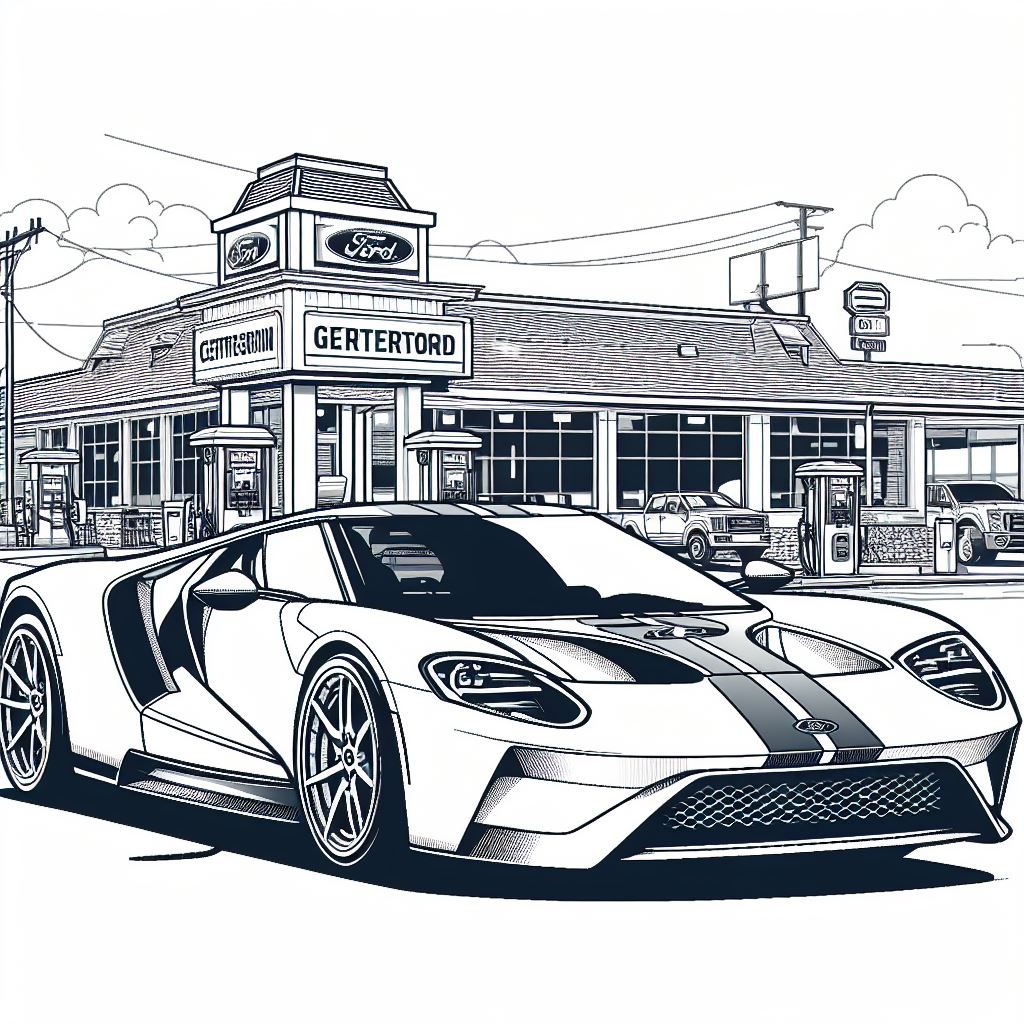 Dibujos de Ford GT para pintar