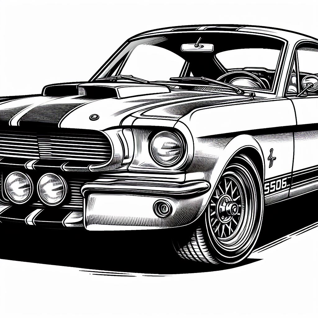 Dibujos de Ford Shelby Mustang para colorear