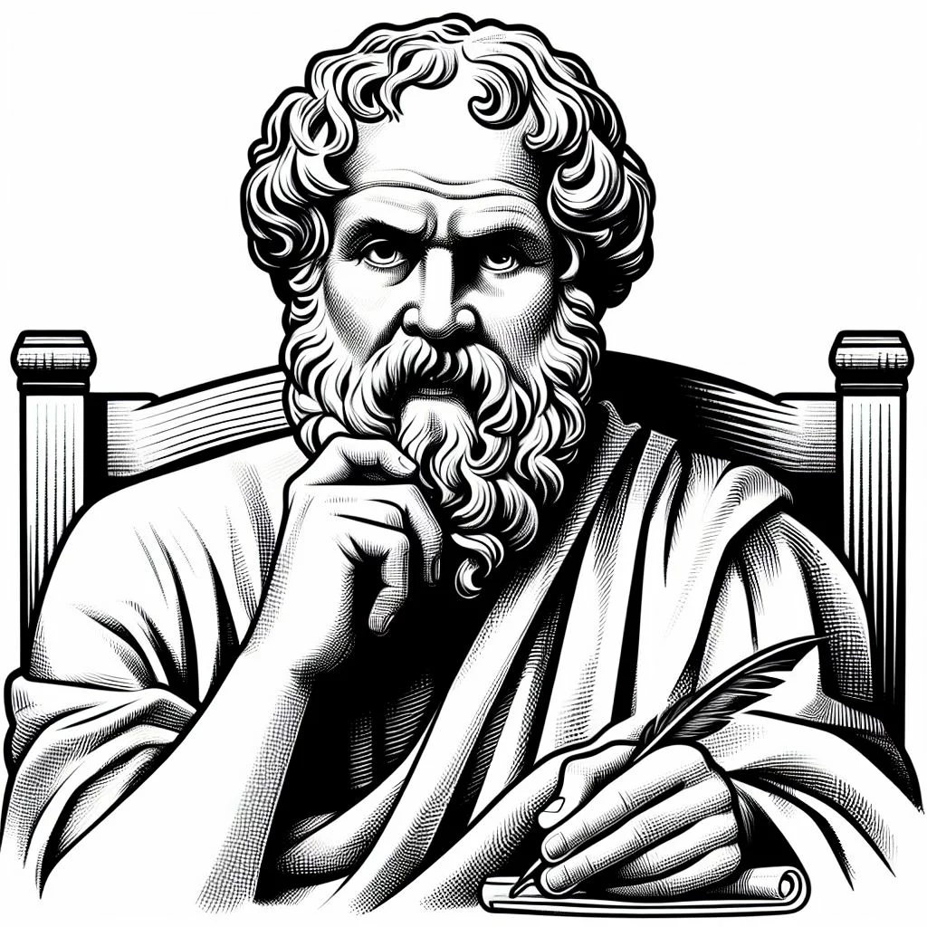 Colorea a Sócrates: ¡Diviértete y Aprende!