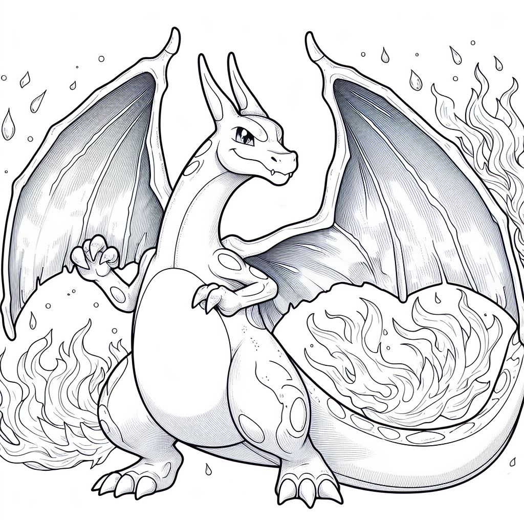 charizard para colorear