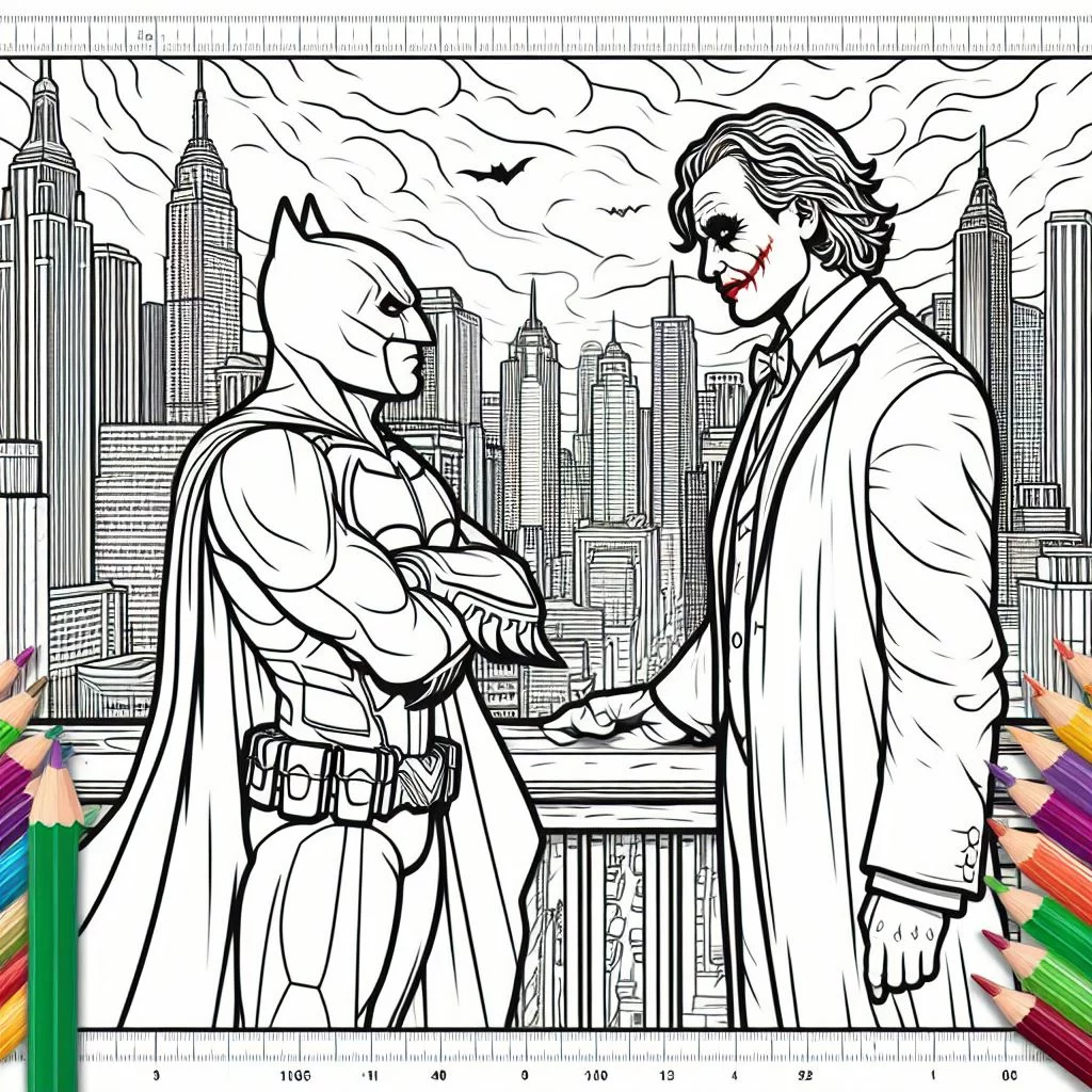 Dibujos de Batman y el Joker Para Pintar