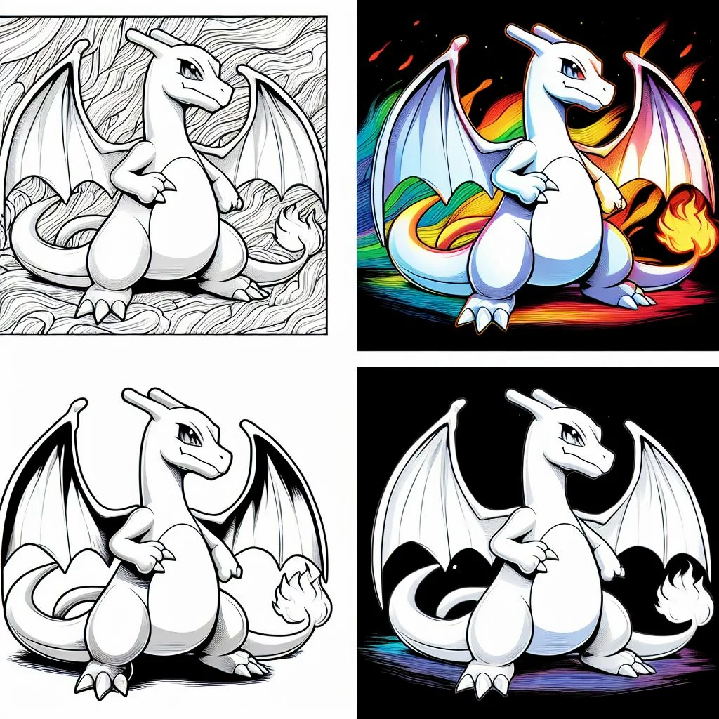 Dibujos de Pokémon para Colorear Charizard