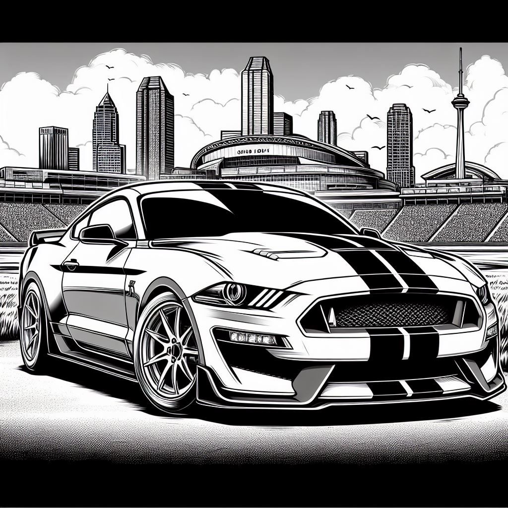 Dibujos de Ford Shelby Mustang para colorear