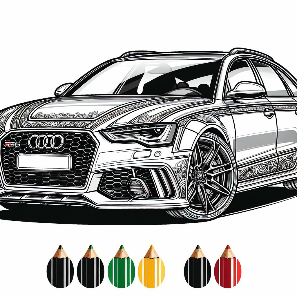 Dibujos de Audi rs6 para pintar