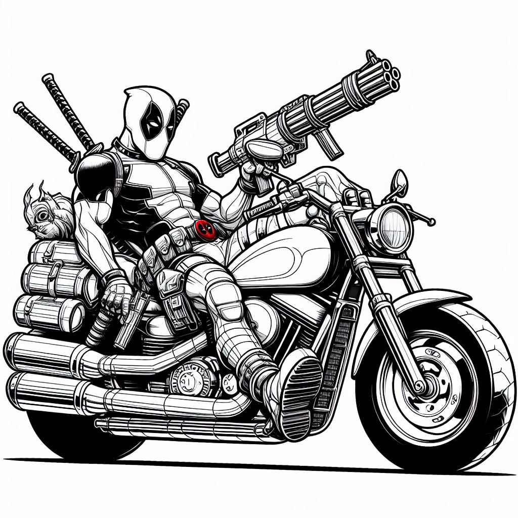  Dibujos de Deadpool para pintar