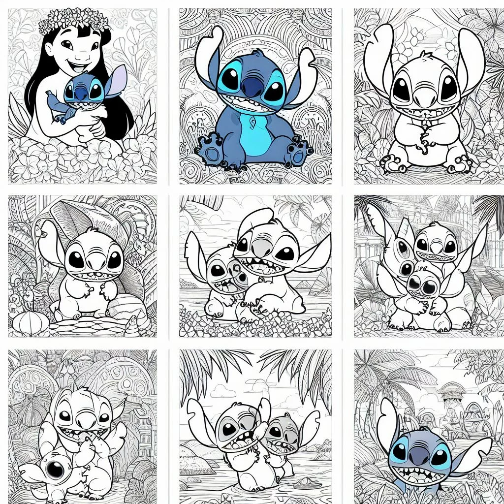 Dibujos de Lilo y Stitch para Colorear
