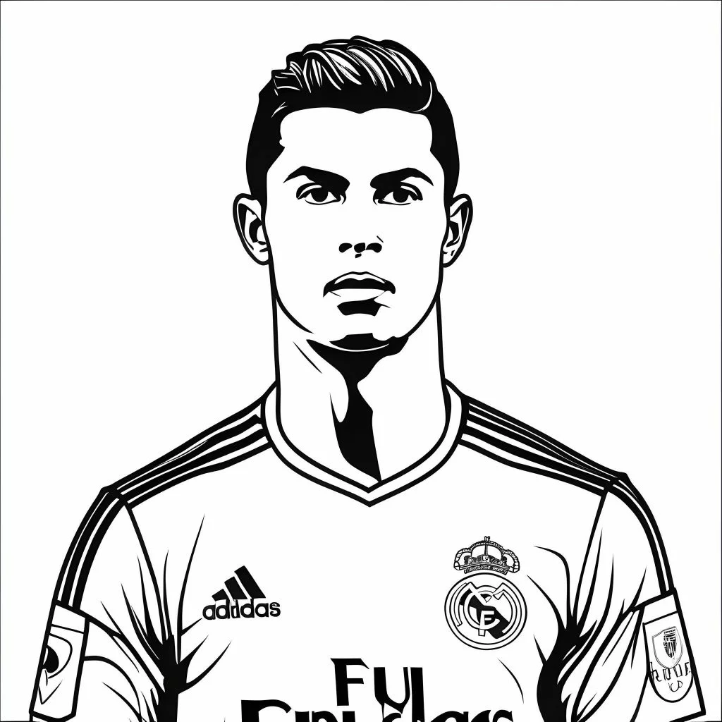 Dibujos de Cristiano Ronaldo para pintar