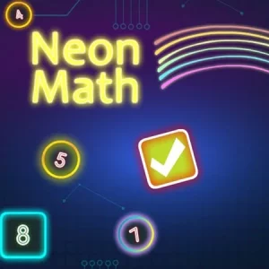 Juego Neon Math: desafíos matemáticos