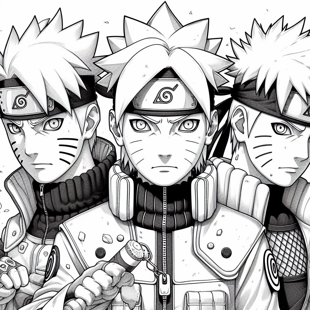 Dibujos Aesthetic de Naruto para Colorear