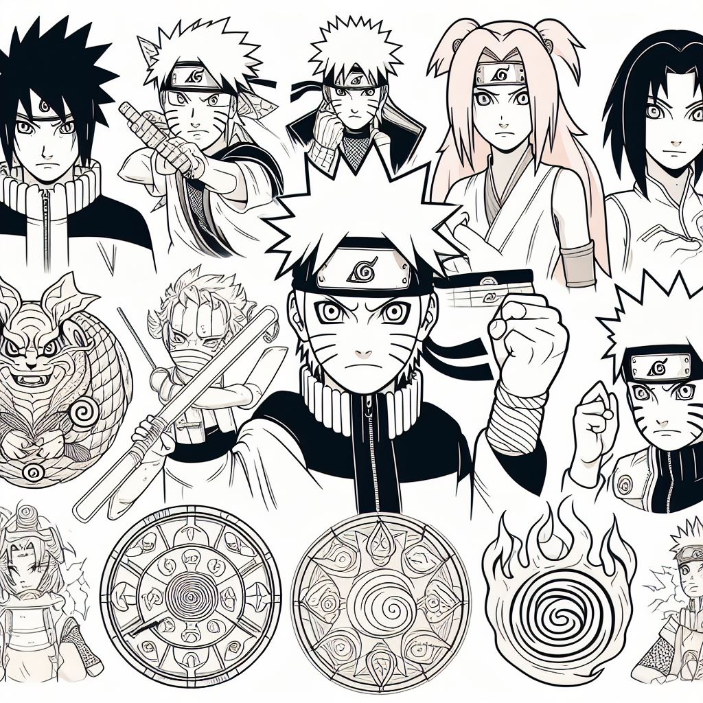 Dibujos de Naruto para colorear