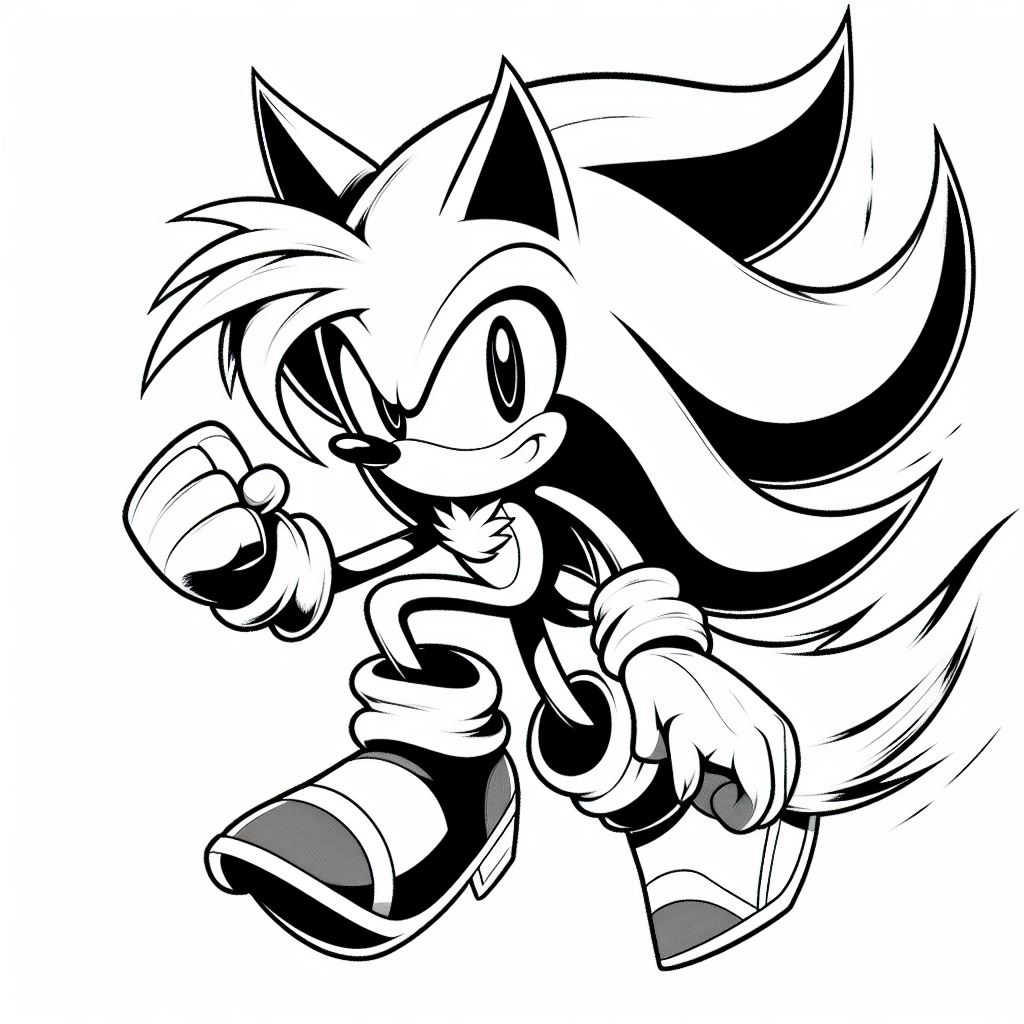 Dibujos para descargar y colorear de Sonic