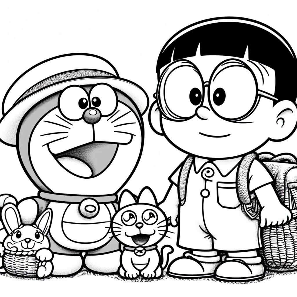 Dibujos para pintar de Doraemon gratis