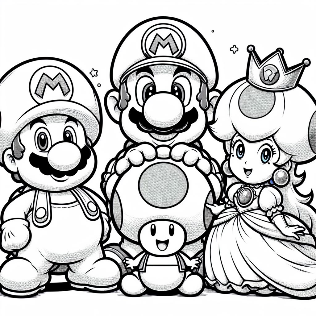 Dibujos de Mario Bros para Colorear