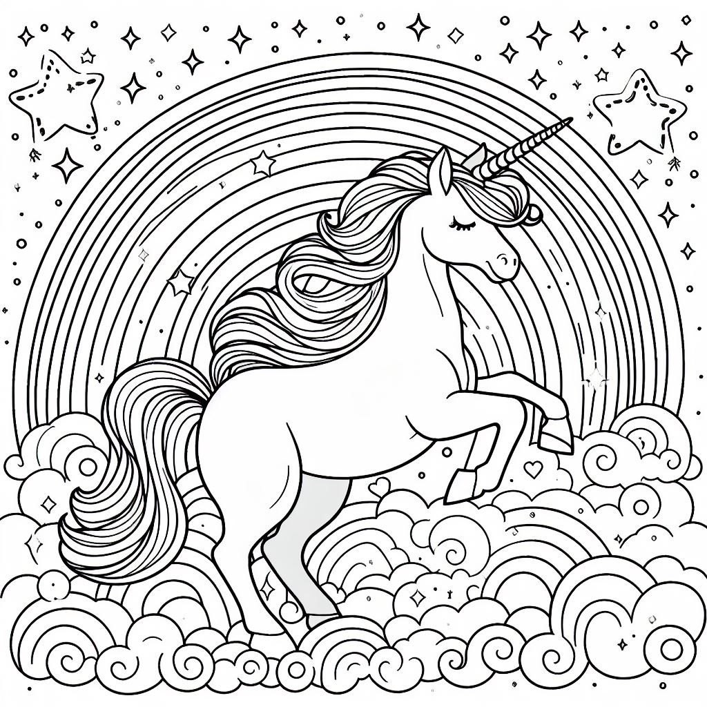 Dibujos de Unicornios para colorear