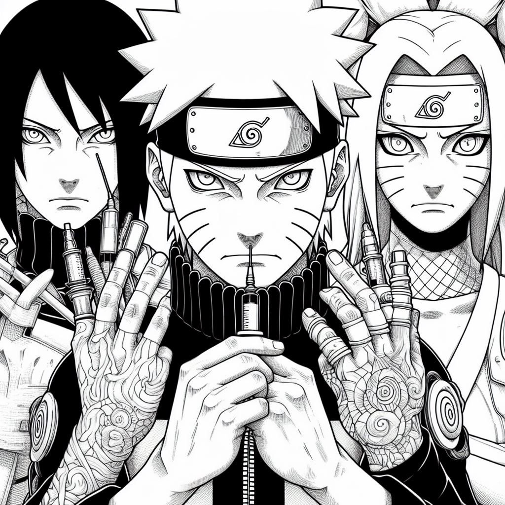 Dibujos Aesthetic de Naruto para Colorear y pintar