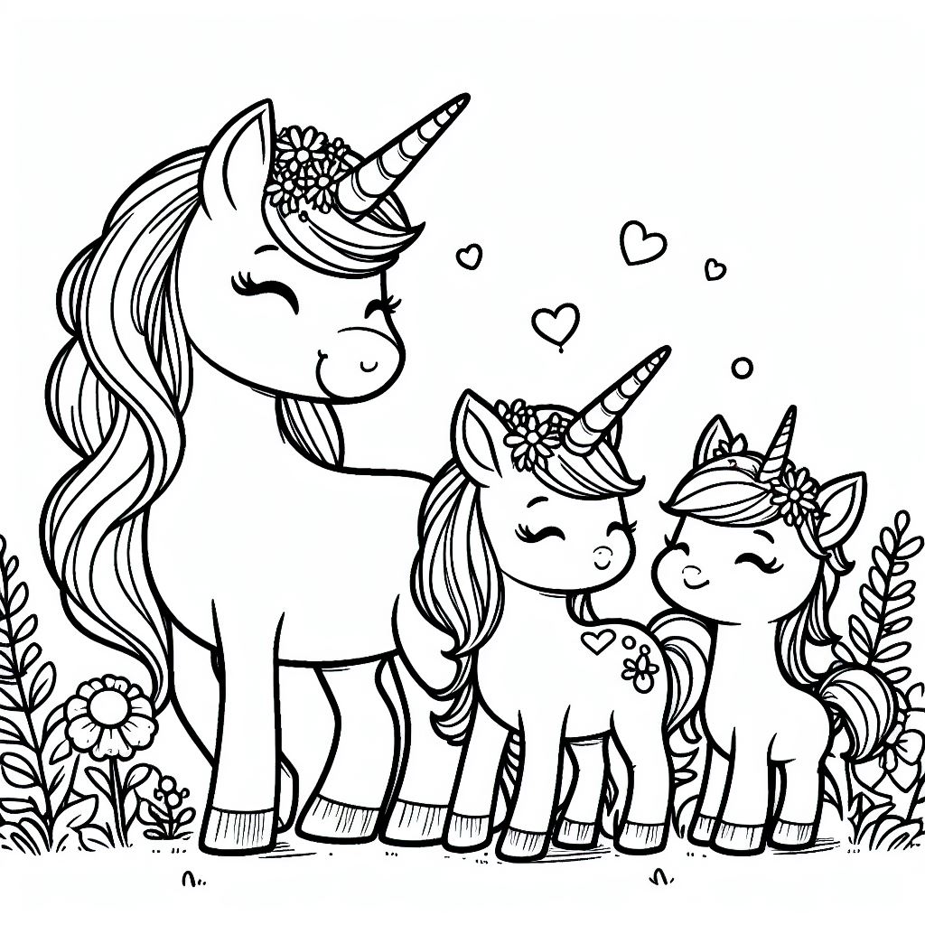 Dibujos de Unicornios para colorear