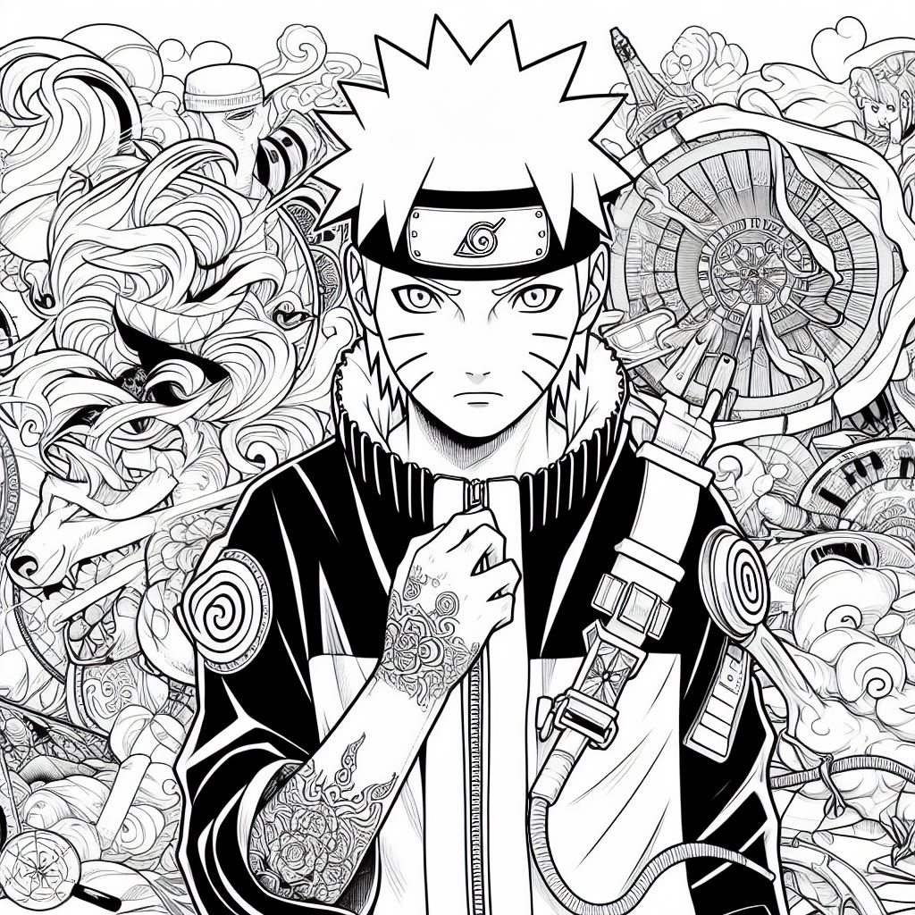 Dibujos Aesthetic de Naruto para Colorear y pintar